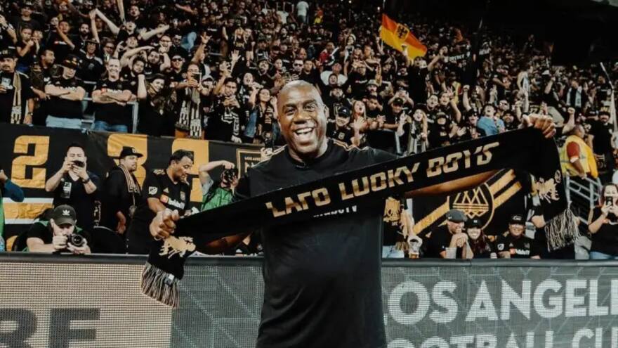 Magic Johnson quiere un nuevo título, pero esta vez en fútbol