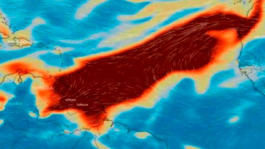 Alertan sobre nube de dióxido sobre Colombia