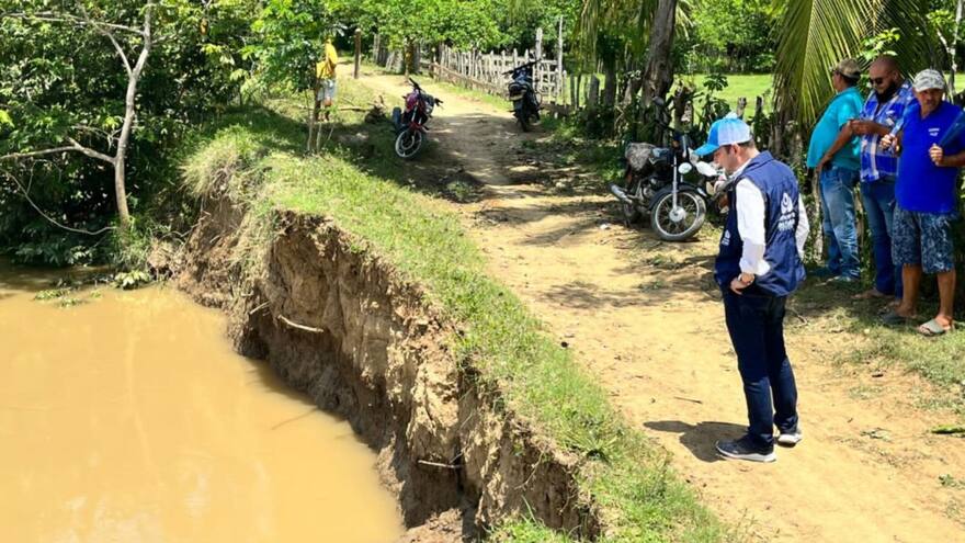 Alerta por acelerado avance de la erosión en la ribera del río Sinú