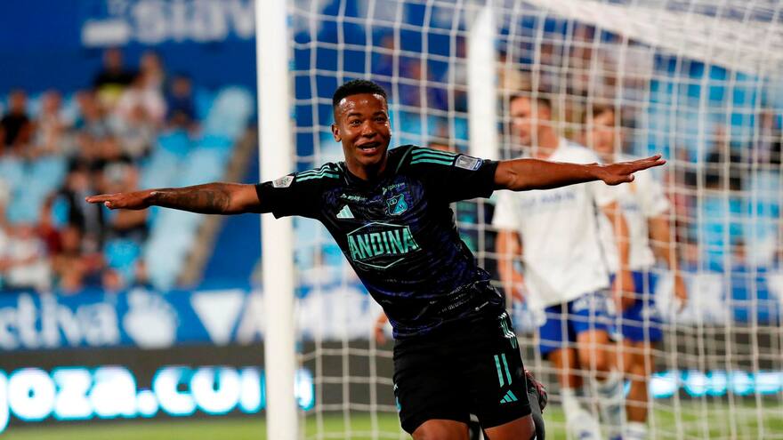 Millonarios vence 2-1 al Real Zaragoza y gana un trofeo en España