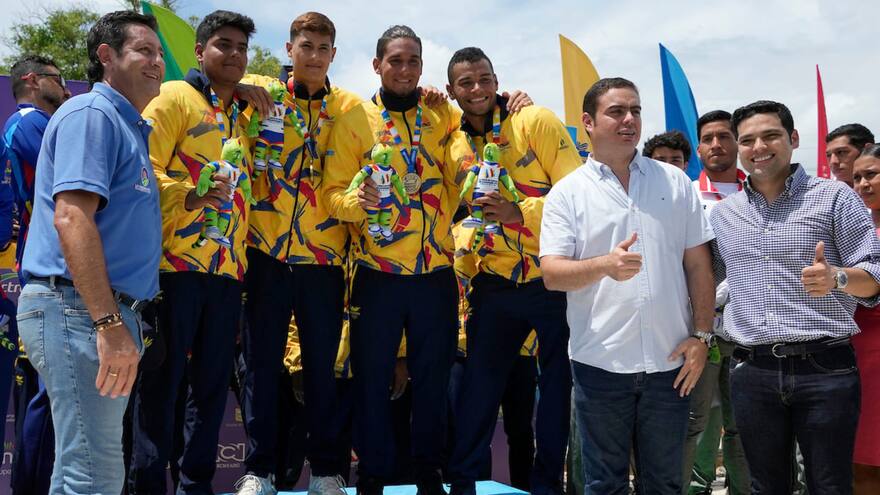 Colombia conquista oro en el polo acuático de los Bolivarianos