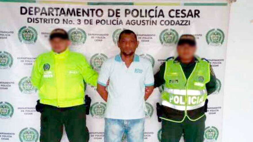 Cero y van diez: Rehinel Tapias cayó en Codazzi (Cesar)