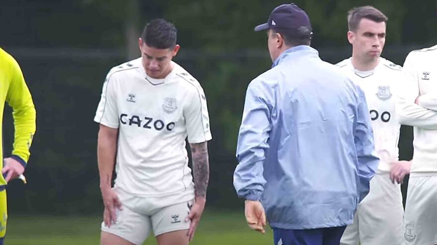 James Rodríguez dice que Rafa Benítez no quiso contar con él en el Everton