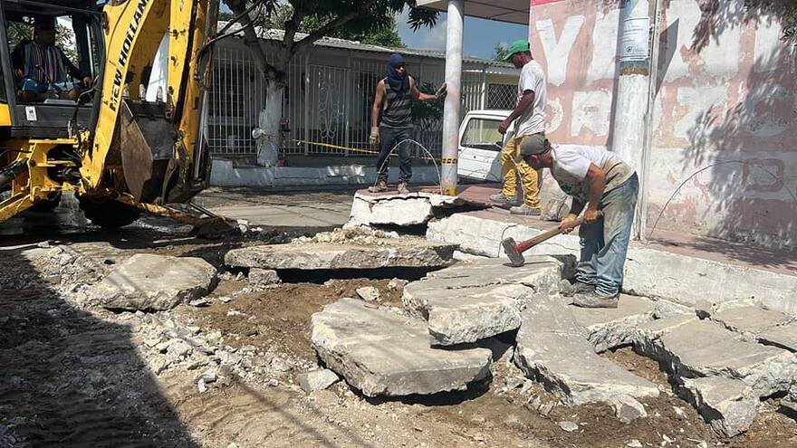 Más de 10 barrios de Malambo se encuentran con obras de pavimentación