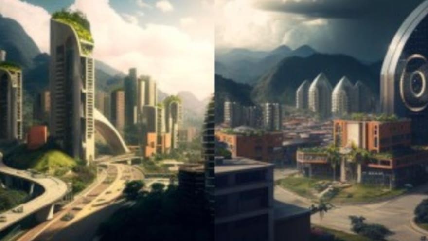 Así se vería Barranquilla y otras ciudades en el 2073 según IA