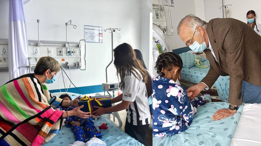 Encuentran a los niños perdidos en la selva: mindefensa acompaña a Gustavo Petro en visita a menores en el Hospital Militar