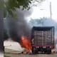 Hombres armados incineran vehículo en área rural de Riohacha, La Guajira