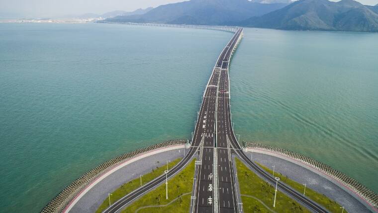 CHINA-HONG KONG-ZHUHAI-MACAO BRIDGE-AERIAL VIEW (CN)