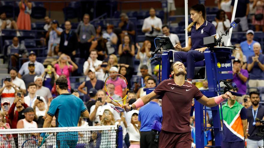 Victoria sufrida y accidentada de Nadal