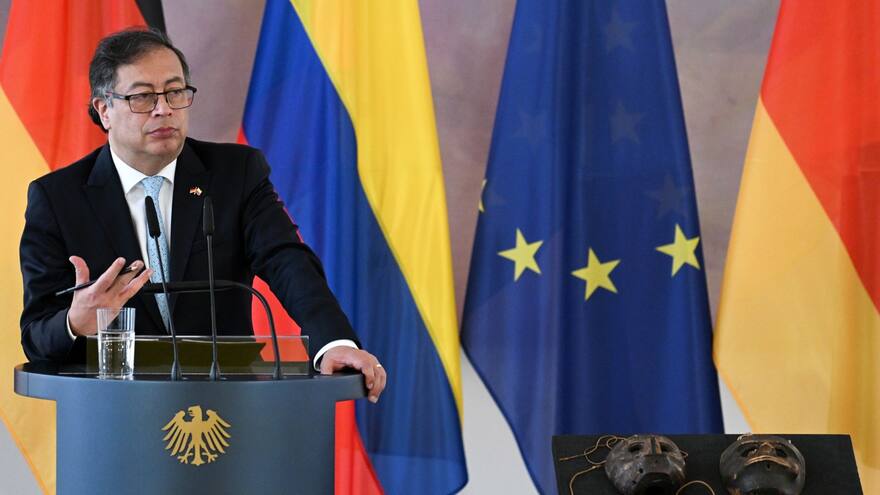 Presidente Gustavo Petro pidió en Berlín combatir la crisis climática y terminar la 'noche neoliberal' que, según afirma, se produjo tras la caída del muro