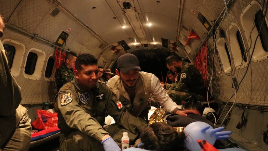 Niños rescatados colombia: menores fueron trasladados al Hospital Militar de Bogotá
