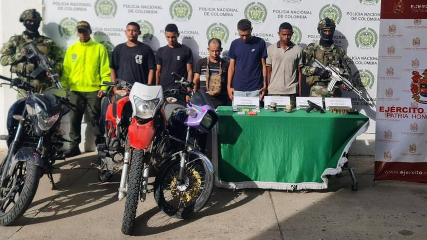 La Guajira: En Dibulla capturaron a cinco presuntos integrantes de las ACS