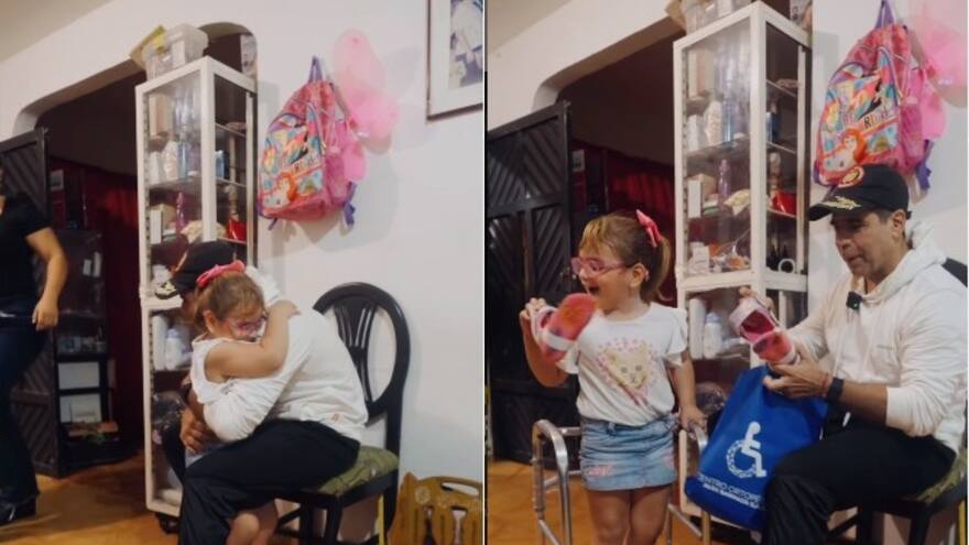 Sara tiene caminador nuevo y estudiará en un colegio con educación inclusiva