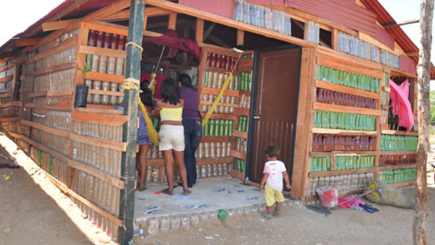 La casa de botellas está en Riohacha