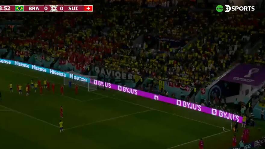 Mundial de Qatar 2022: un bajón de luz sorprendió a los asistentes al juego entre Brasil y Suiza