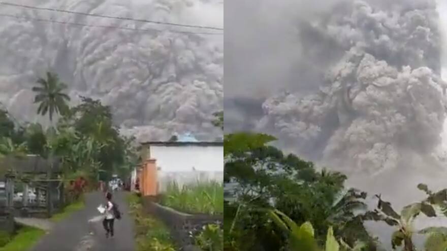 Al menos 1 muerto y 41 heridos por la erupción del volcán indonesio Semeru