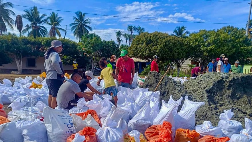 En Lorica refuerzan los puntos críticos de la ribera del Sinú