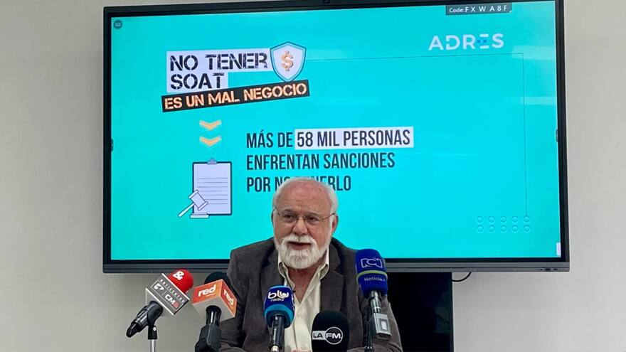 Director de la Adres, Félix León Martínez, asegura que no tener SOAT 'es un mal negocio'