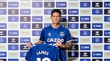 El primer álbum de James Rodríguez en el Everton