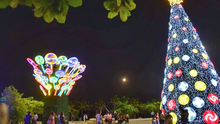 Barranquilla encendió el alumbrado navideño en el Gran Malecón