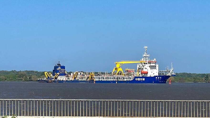 Dragado en el canal de acceso culmina este 31 de enero