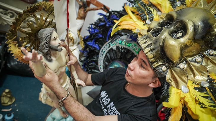 Mario De la Ossa, la ‘muerte’ que da vida a imágenes religiosas