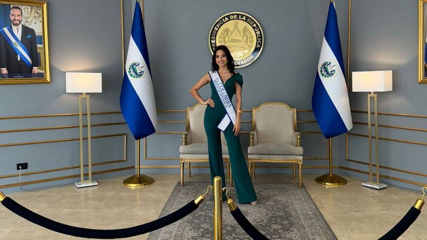 Brigith Navarro ya está en El Salvador para participar en el Miss Mesoamérica