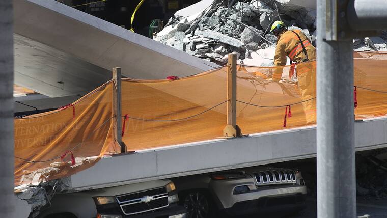 Multiple Fatalities Reported After Collapse Of Pedestrian Bridge In Miami