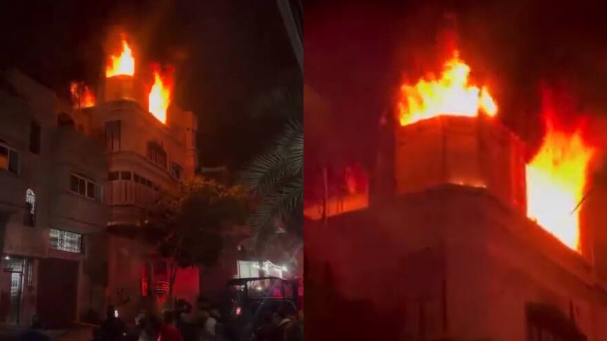 Incendio en la Franja de Gaza: asciende número de muertos y heridos en el incendio accidental que inició en un edificio residencial