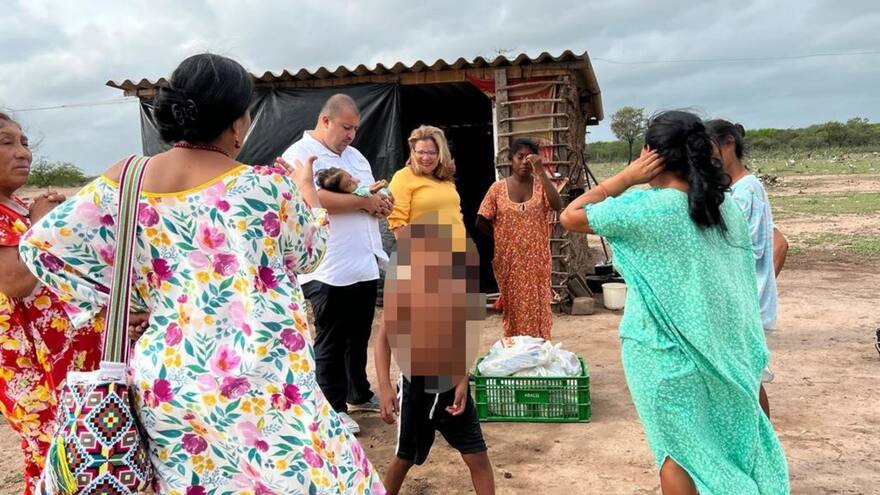 Niño wayuu es rescatado en grave estado de desnutrición