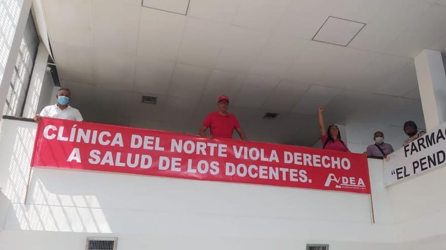 Salud en el Atlántico: maestros protestan en exigencia a la prestación del servicio eficiente
