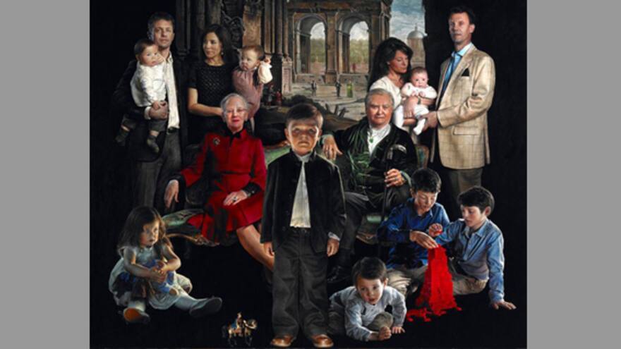 El nuevo retrato de la familia real danesa no convence a la gente