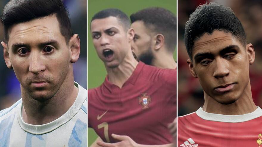 Caras desfiguradas, jugadores invisibles y otros errores de eFootball 2022