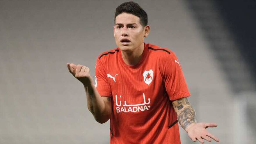 Técnico del Al-Rayyan revela que James Rodríguez está lesionado