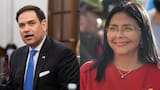 Rubio dice que EE.UU. puede trabajar mejor con Delcy Rodríguez que con Maduro