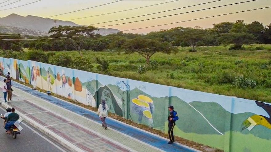 Magdalena: mural biocultural de 550 metros engalana Santa Marta