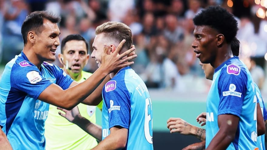 Mateo Casierra anota con el Zenit en el reinicio de la Liga de Rusia