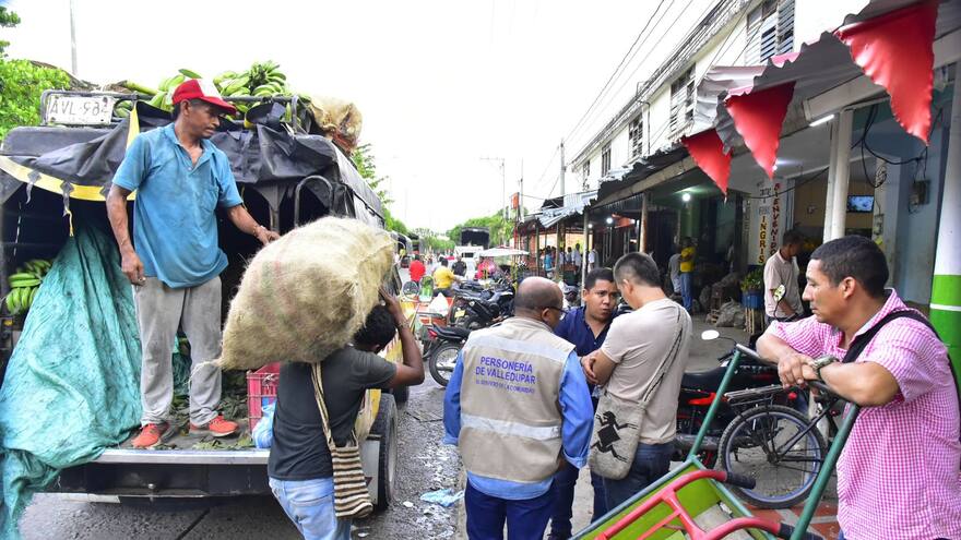 Restringen horarios de carga y descarga en el Mercado Público de Valledupar
