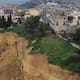Un pueblo italiano queda al borde de un gran abismo por deslizamiento de tierra provocado por las intensas lluvias