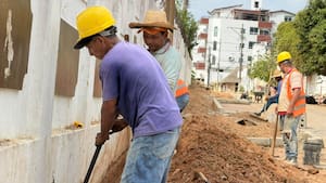 Obras de Calle Larga, en Sahagún, bajo seguimiento técnico de la Gobernación