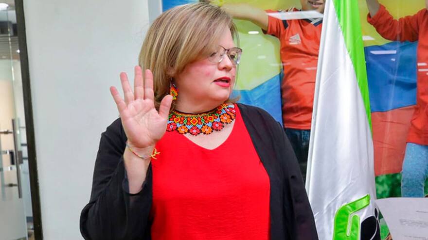 Astrid Cáceres presentó los principales compromisos de su administración