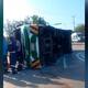 Varios lesionados deja volcamiento de bus a la altura de la Ventana al Mundo