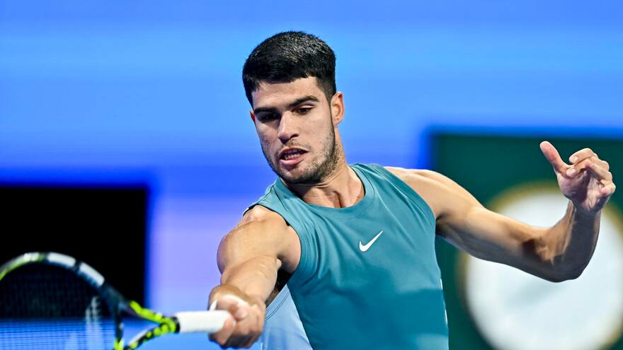 Carlos Alcaraz pierde en el ATP de Doha