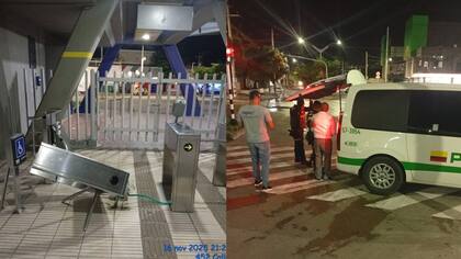 Reportan actos vandálicos en la infraestructura de la estación Joe Arroyo de Transmetro