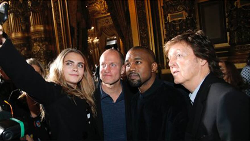 Kanye West y Woody Harrelson, en la primera fila del desfile de Stella McCartney