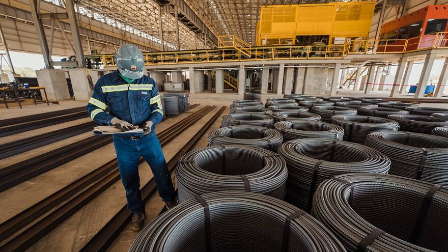 Ternium produjo 282 mil toneladas de acero en el Atlántico