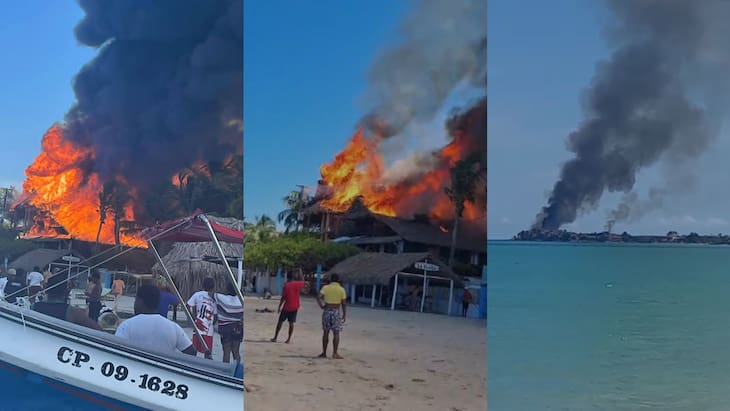 Alarma en Rincón del Mar, San Onofre, por un incendio de gran magnitud