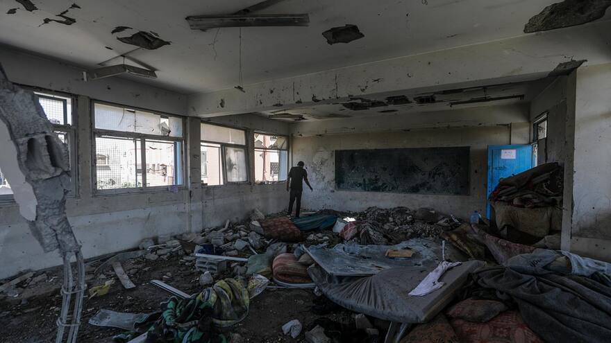 Otro ataque israelí a una escuela para refugiados deja tres muertos