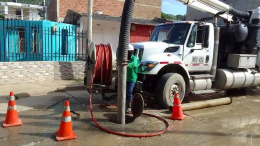 En Santa Marta han limpiado 20.794 metros de tubería del alcantarillado