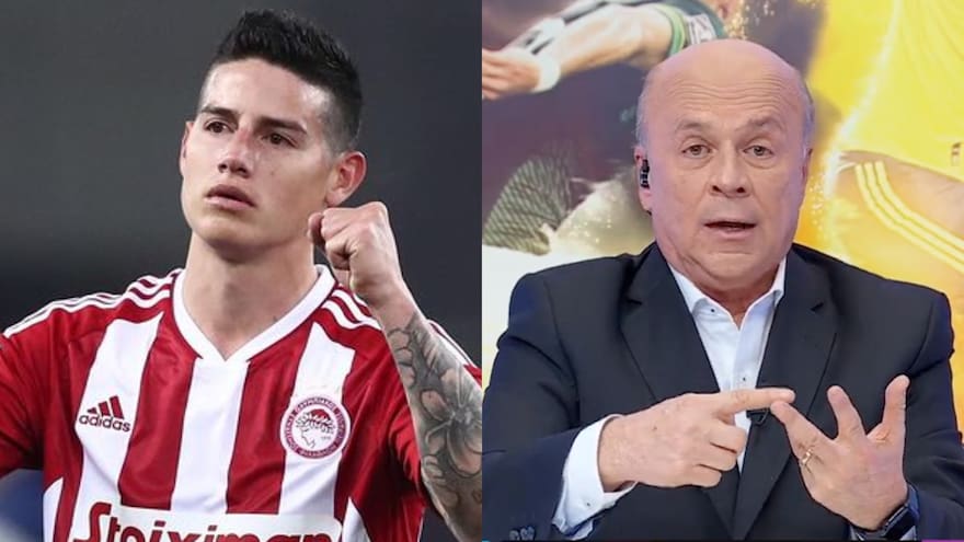 Carlos Antonio Vélez otra vez arremetió contra James Rodríguez por su salida de Olympiacos: 'por la puerta de atrás'